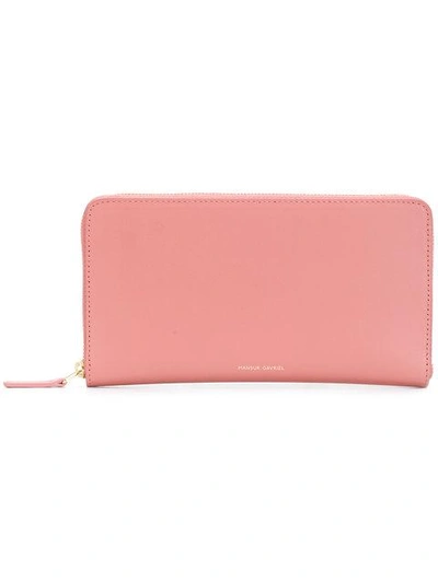 Shop Mansur Gavriel Continental Wallet - Pink