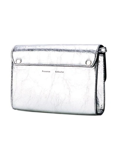 Shop Proenza Schouler Metallic Ps11 Wallet With Strap