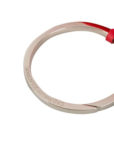 Shop Calvin Klein 205w39nyc Ombre Keychain In Red