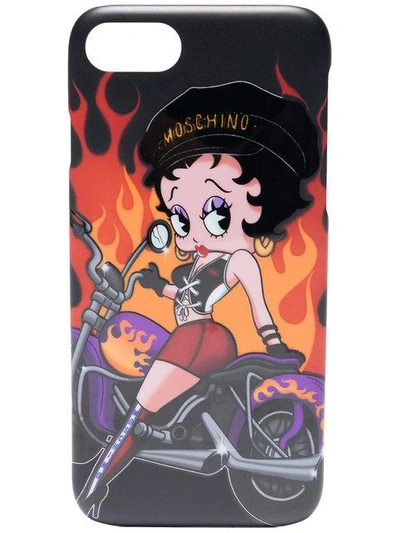 Shop Moschino Betty Boop Iphone 7 Case In Black