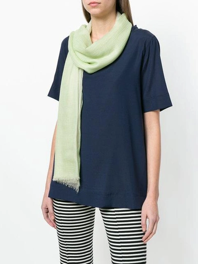 Shop Snobby Sheep Cashmere Scarf In Green