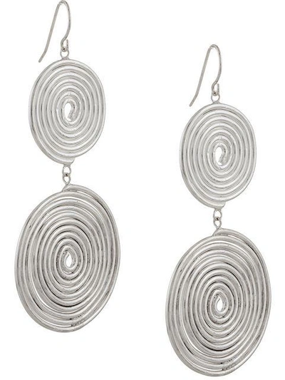 Shop Petite Grand Double Espiral Earrings - Metallic
