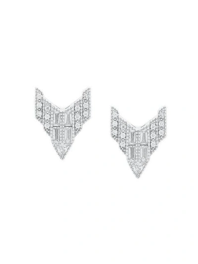 Shop V Jewellery Chrysler Earrings In Metallic