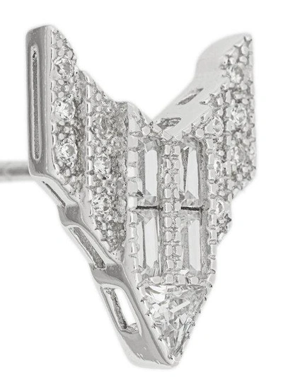 Shop V Jewellery Chrysler Earrings In Metallic