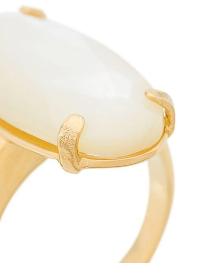 Wouters & Hendrix Technofossils Mother Of Pearl Ring In Metallic