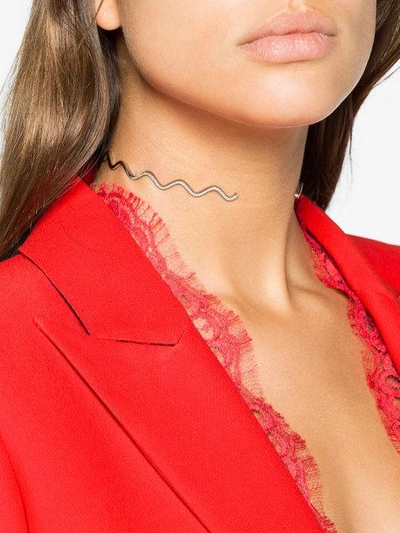 Shop Sabine Getty Baby Memphis Wave Choker - Silber In Silver