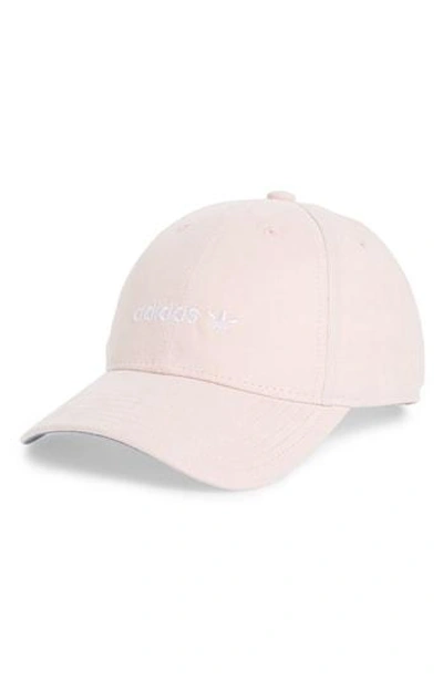 Shop Adidas Originals Relaxed Strap-back Cap In Blush Pink/ White