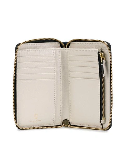 Marc Jacobs Snapshot Mini Compact French Wallet In Blue