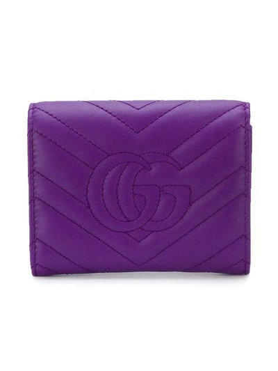 Shop Gucci Gg Marmont Matelassé Wallet