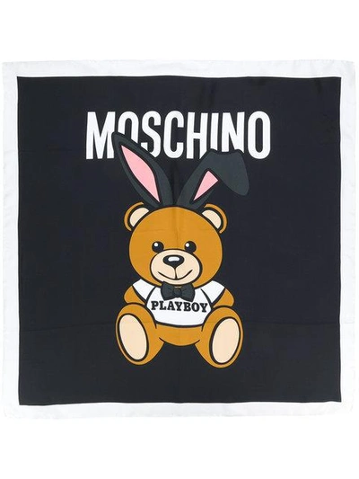 Shop Moschino Playboy Teddy Bear Scarf