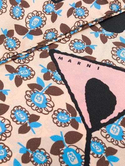 Shop Marni Foulard Print Scarf - Multicolour