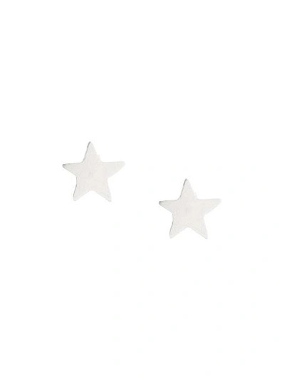 Shop Petite Grand Star Studs - Metallic