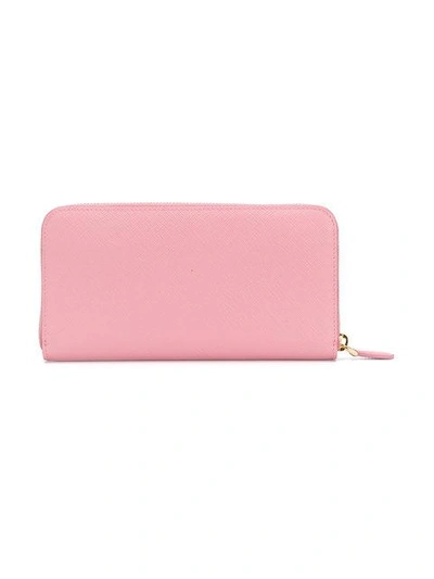 Shop Prada Portemonnaie Mit Logo - Rosa In Pink