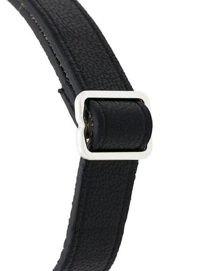 Shop Maison Margiela Adjustable Strap Bracelet - Black