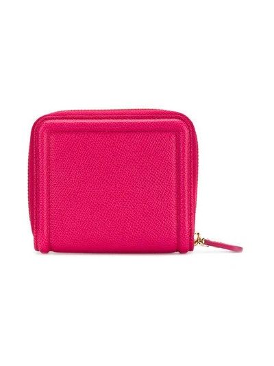 Shop Ferragamo Salvatore  Vara Bow Zip-around Wallet - Pink