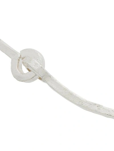 Wouters & Hendrix Technofossils Hammered Necklace In Metallic