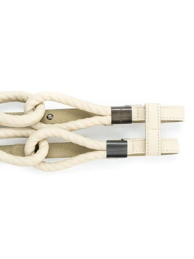 Shop Tufi Duek Rope Belt In White