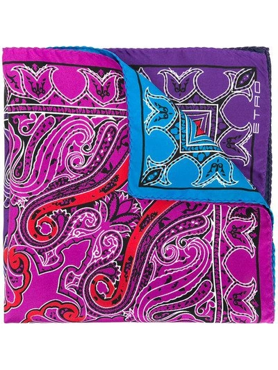 Shop Etro Mixed Print Necktie - Multicolour