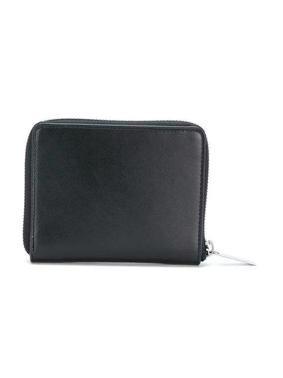 Shop Stella Mccartney Embroidered Star Zip Around Wallet In Black