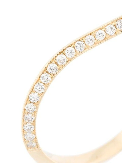 Shop Lizzie Mandler Fine Jewelry Double Finger Ring In Metallic