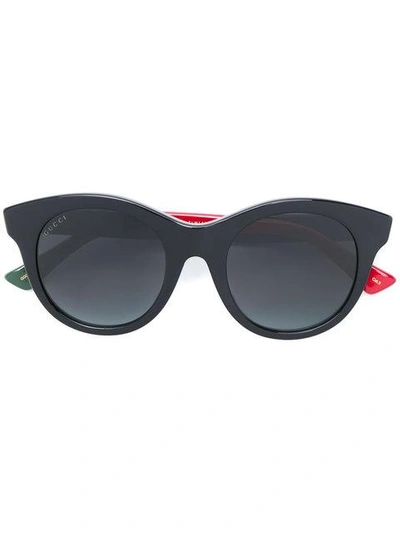 Shop Gucci Round Frame Classic Sunglasses