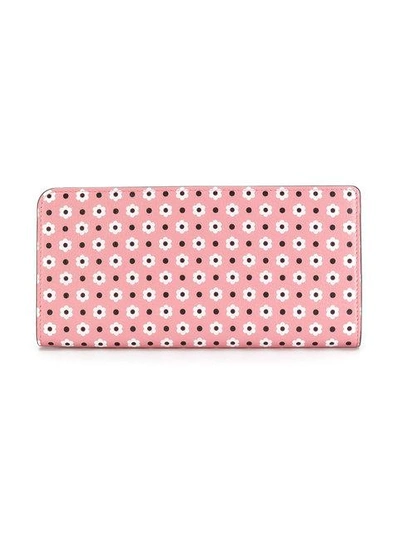 Shop Miu Miu Daisy Print Continental Wallet - Pink