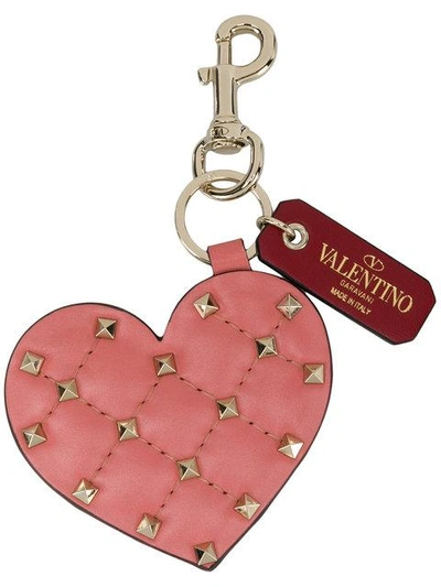 Valentino Garavani Rockstud Spike heart keychain