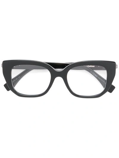 Shop Fendi Eyewear Peekaboo Glasses - Black