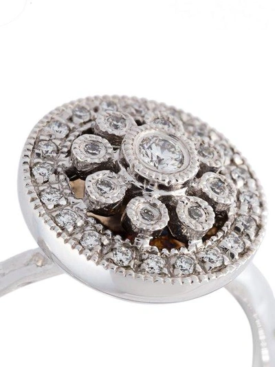 Shop Wouters & Hendrix Gold Diamond Rosettta Ring In White Gold