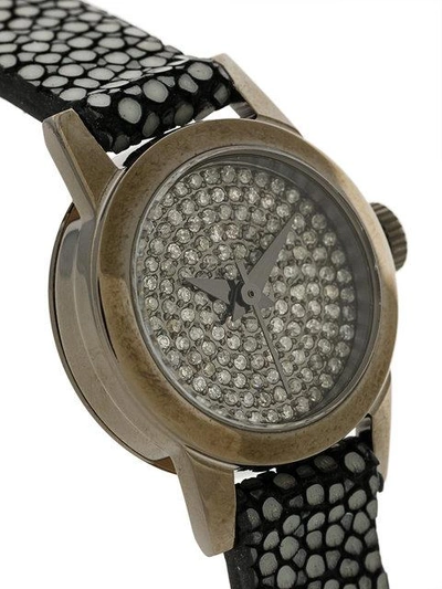 Shop Christian Koban Cute Diamond Watch In Grey