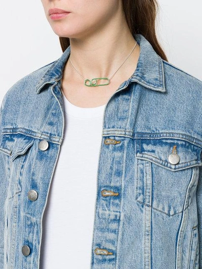 Wouters & Hendrix Technofossils E-coated Necklace In Metallic