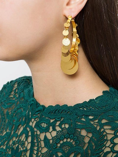 Shop Paula Mendoza Embera Hoop Earrings In Metallic