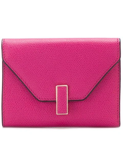 Shop Valextra Iside Wallet - Pink