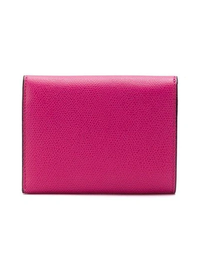 Shop Valextra Iside Wallet - Pink