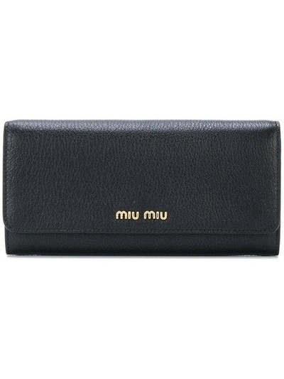 Shop Miu Miu Classic Continental Wallet