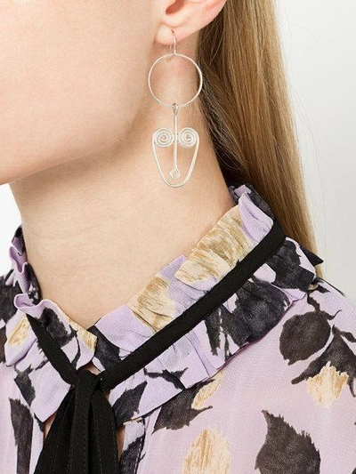 Shop Petite Grand Picasso Earrings - Metallic