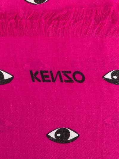 Shop Kenzo Eye Print Scarf