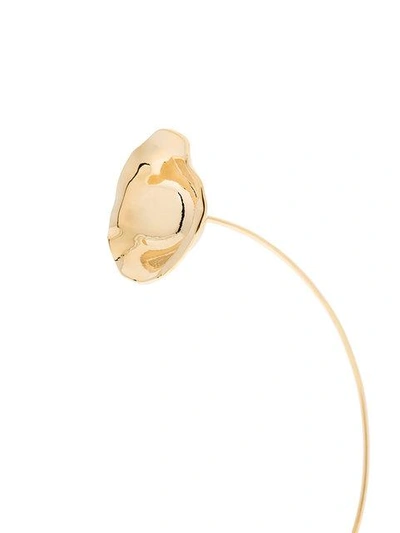 Shop Beaufille 10k Yellow Gold Plated Ripple Earring - Metallic
