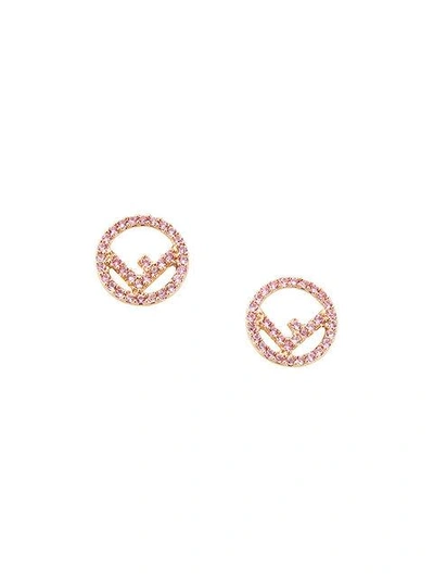Shop Fendi F Is  Earrings - Metallic