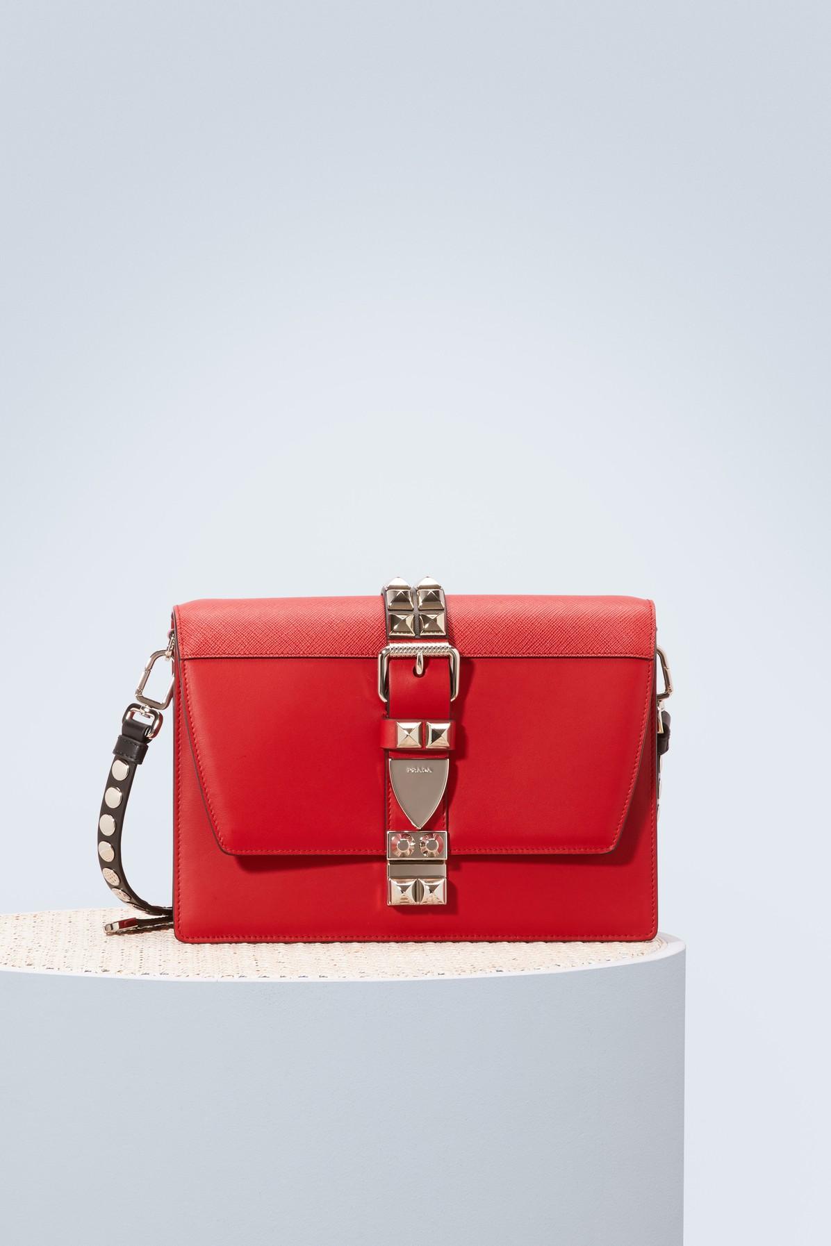 prada studded crossbody bag