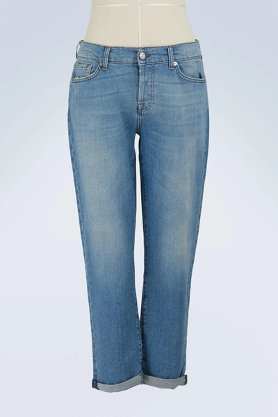 Shop 7 For All Mankind Josefina Boyfriend Jeans In Éclipse Blue