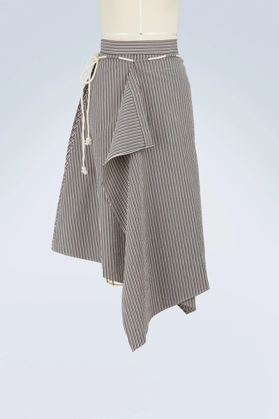Shop Palmer Harding Combine Skirt In Grey