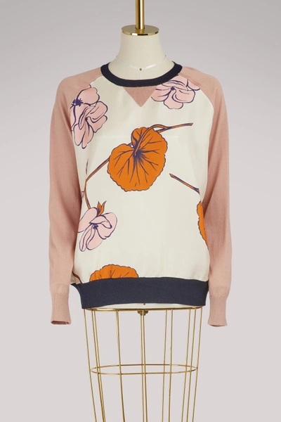 Shop La Prestic Ouiston Raglan Sweatshirt In Grande Fleur