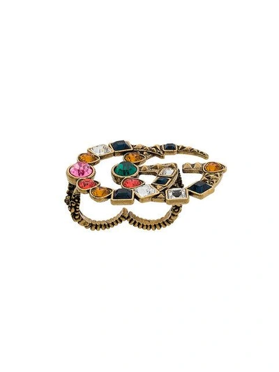 Shop Gucci Double G Multi-finger Ring