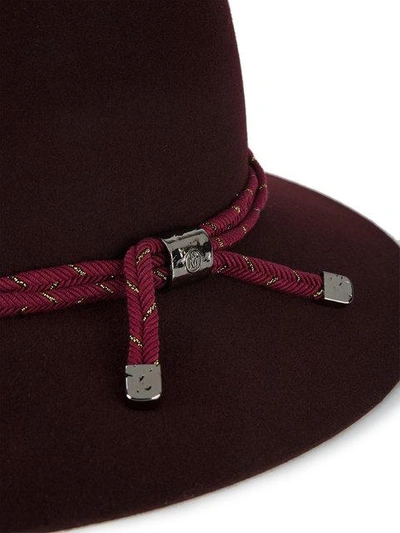 Shop Maison Michel Purple Virginie Rope Band Rabbit Felt Hat