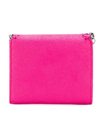 Shop Stella Mccartney Small Falabella Wallet In Pink