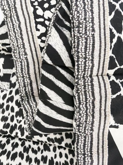 Shop Pierre-louis Mascia Zebra Padded Scarf In Black