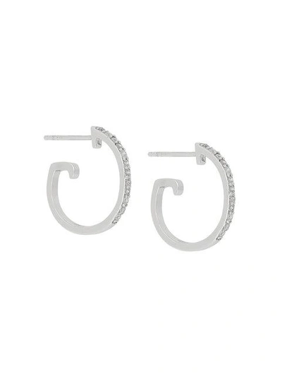 Shop V Jewellery Maxi Hoop Earrings In Metallic