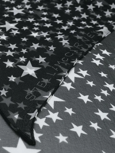 Shop Stella Mccartney Star Print Scarf In Black