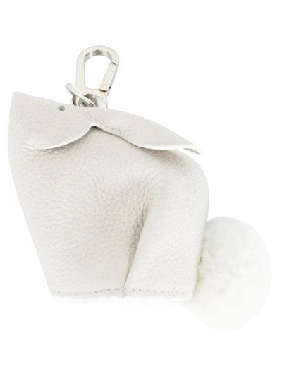 Shop Loewe Bunny Charm In White